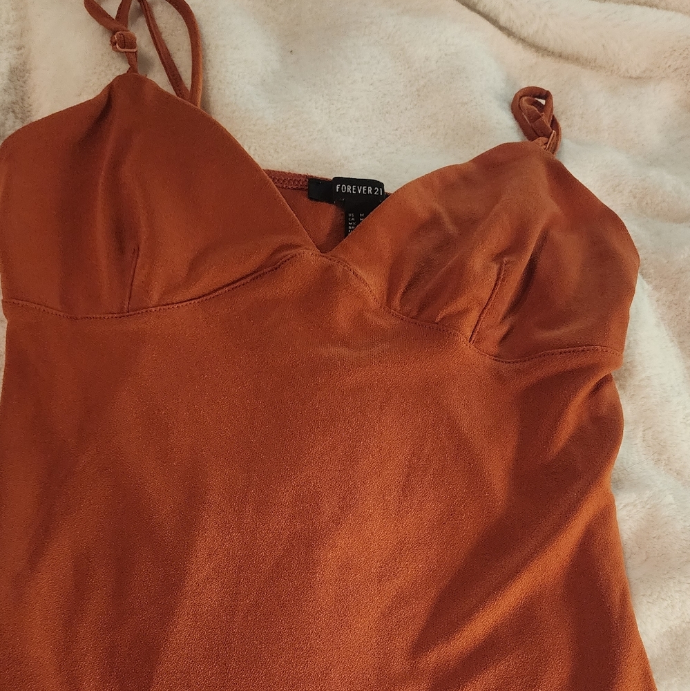 Forever 21 medium burnt orange bodysuit